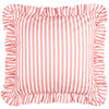 Striped Pink Cushions - Millie Ruffle Striped Outdoor Cushion Cover Pink Wylder