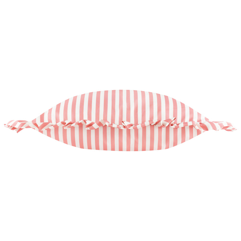 Cushions - Millie Ruffle Striped Outdoor Cushion Cover Pink Wylder