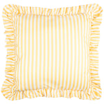  Cushions - Millie Ruffle Striped Outdoor Cushion Cover Yellow Wylder