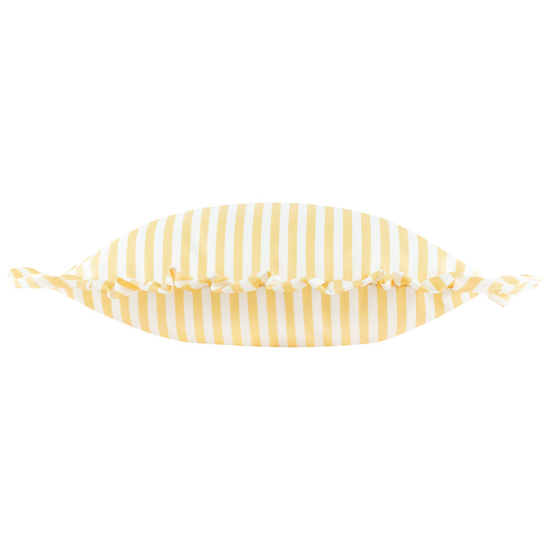  Cushions - Millie Ruffle Striped Outdoor Cushion Cover Yellow Wylder