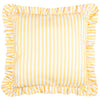 Striped Yellow Cushions - Millie Ruffle Striped Outdoor Cushion Cover Yellow Wylder