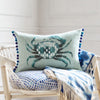 Animal Blue Cushions - Milton Printed Cushion Cover Seafoam Voyage Maison