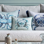 Voyage Maison Milton Small Printed Cushion Cover in Seafoam