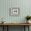 Milton Framed Print Seafoam