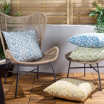 Floral Blue Cushions - Minton Tiles Outdoor Cushion Cover Blue Paoletti