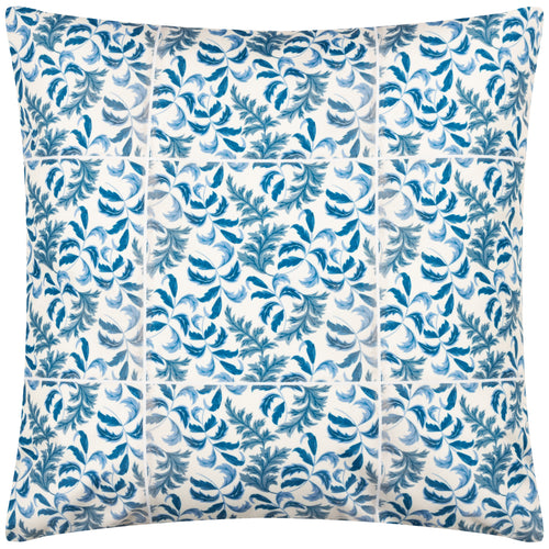 Floral Blue Cushions - Minton Tiles Outdoor Cushion Cover Blue Paoletti