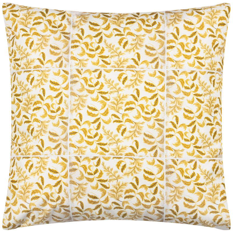 Paoletti Minton Tiles Outdoor Cushion Cover in Saffron