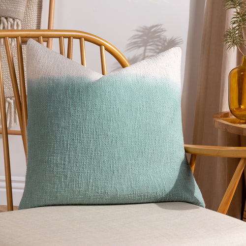 furn. Mizu Dip Dye Cushion Cover in Eucalyptus