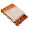 furn. Mizu Dip Dye Fringed Throw in Amber