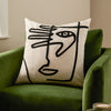 Abstract Beige Cushions - Mono Face  Cushion Cover Linen Furn