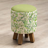 Floral Green Furniture - Monty  Footstool Claudia Cream Voyage Maison