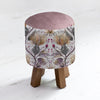 Voyage Maison Monty Round Footstool in Varys Gold Linen