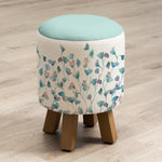 Floral Blue Furniture - Monty  Footstool Cala Marine Voyage Maison