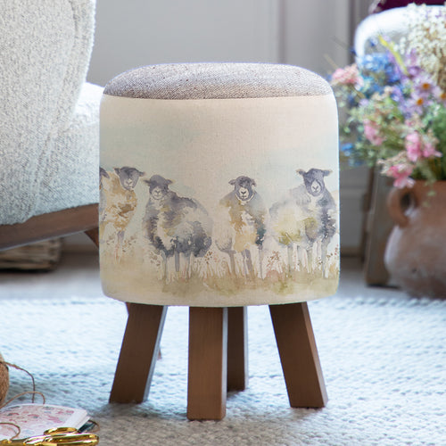 Voyage Maison Monty Round Footstool in Comeby