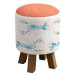 Voyage Maison Monty Round Footstool in Crustaceans