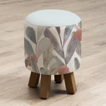 Voyage Maison Monty Round Footstool in Enso Mulberry