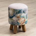 Voyage Maison Monty Round Footstool in Fox And Hare