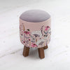 Voyage Maison Monty Round Footstool in Hermione Blush