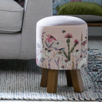 Voyage Maison Monty Round Footstool in Hermione Blush