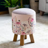 Voyage Maison Monty Round Footstool in Hermione Blush