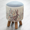 Voyage Maison Monty Round Footstool in Kensuri Mulberry