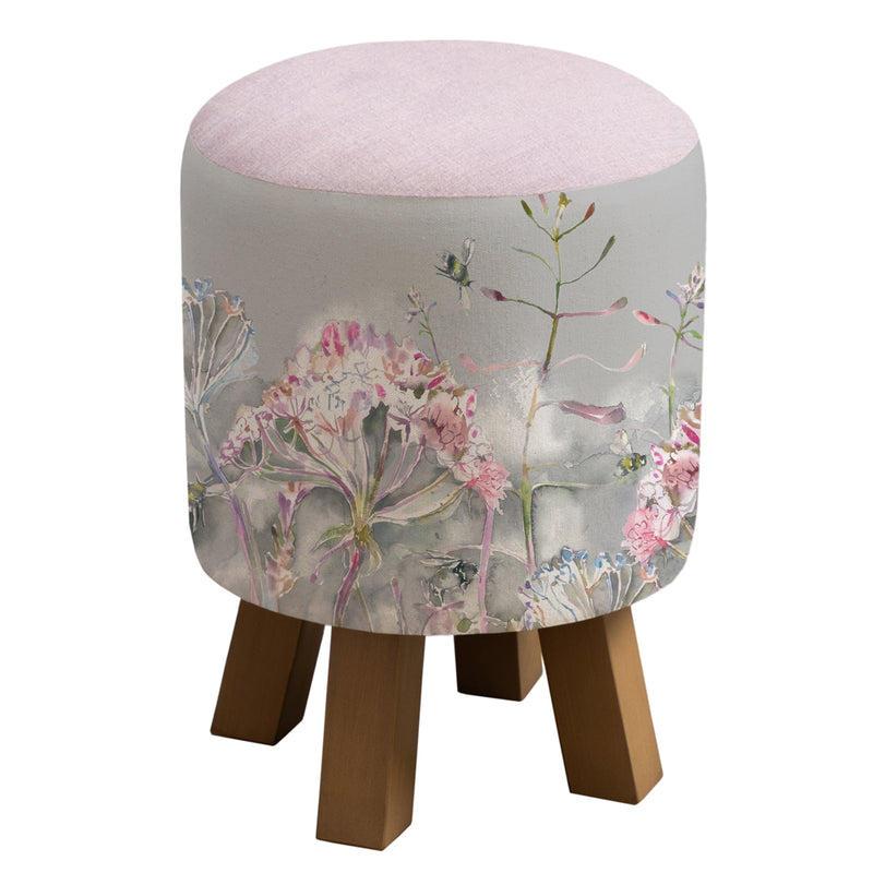 Voyage Maison Monty Round Footstool in Langdale Orchid