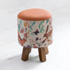 Voyage Maison Monty Round Footstool in Leaping Into The Fauna Linen