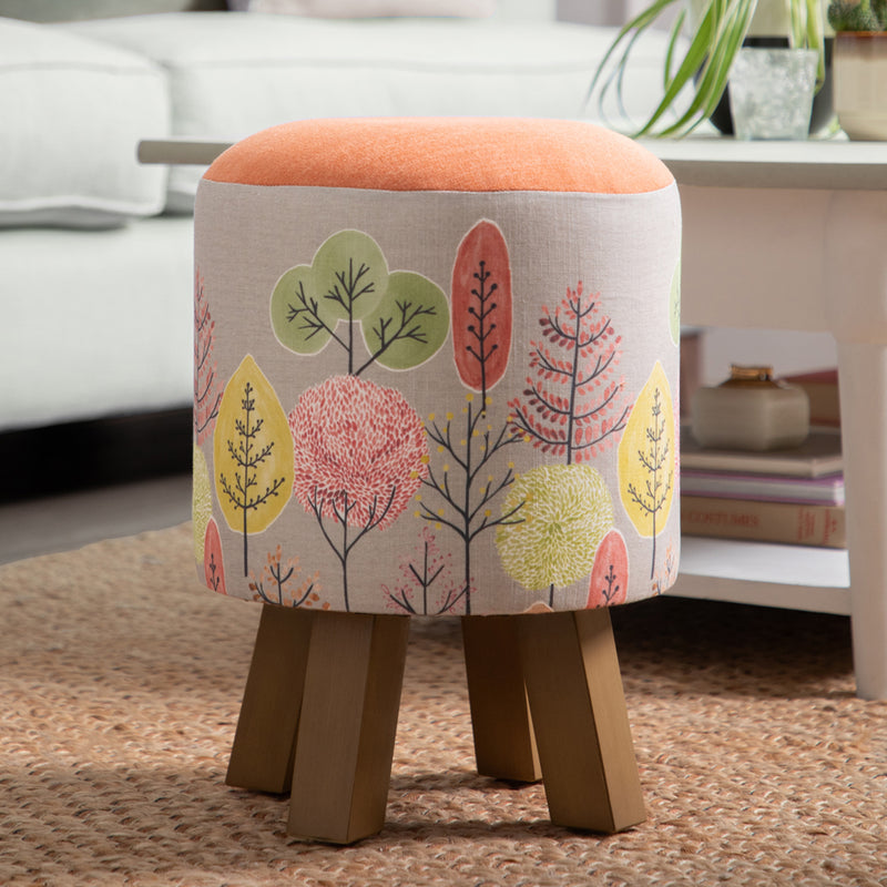 Voyage Maison Monty Round Footstool in Lyall Sandstone