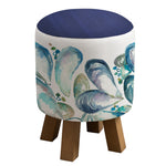 Voyage Maison Monty Round Footstool in Mussell Shells Marine