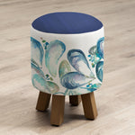 Voyage Maison Monty Round Footstool in Mussell Shells Marine