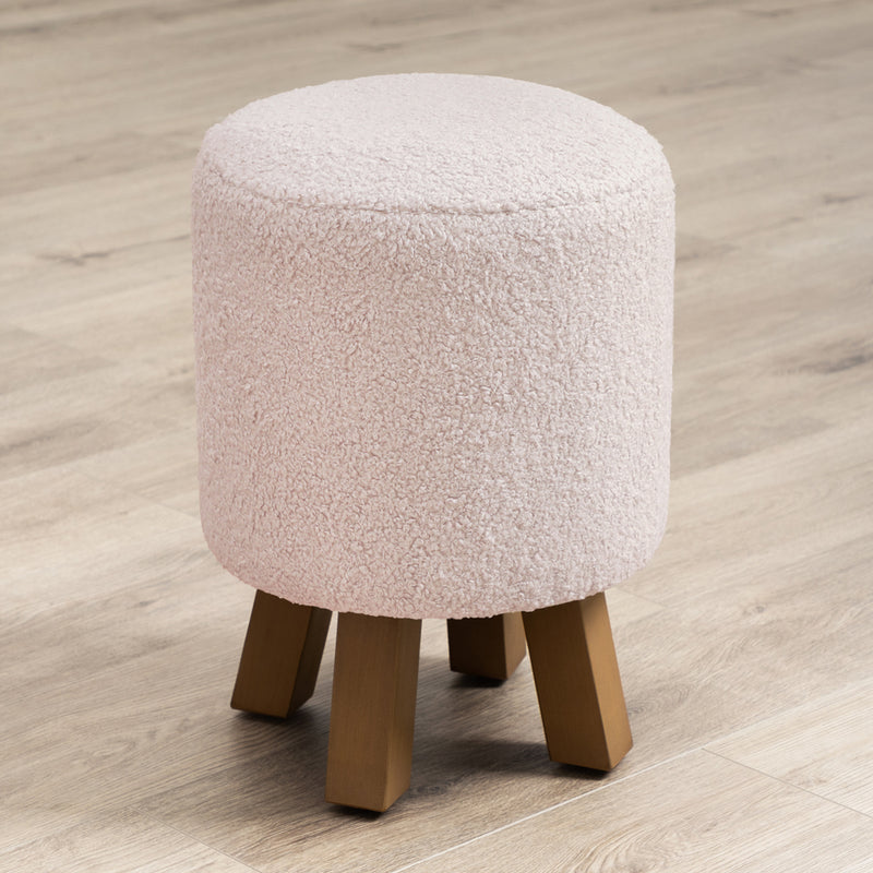 Voyage Maison Monty Round Footstool in Paddington Blush