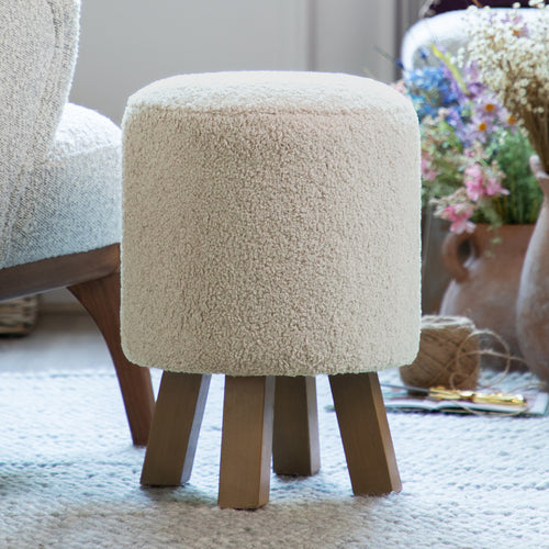 Voyage Maison Monty Round Footstool in Paddington Linen