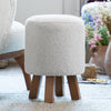 Voyage Maison Monty Round Footstool in Paddington Silver