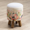 Voyage Maison Monty Round Footstool in Papavera Sweetpea