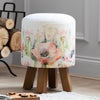 Voyage Maison Monty Round Footstool in Papavera Sweetpea