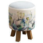 Voyage Maison Monty Round Footstool in Papavera Veronica