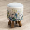 Voyage Maison Monty Round Footstool in Papavera Veronica