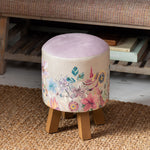 Voyage Maison Monty Round Footstool in Primrose Haze