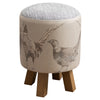 Voyage Maison Monty Round Footstool in Venatu