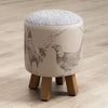 Voyage Maison Monty Round Footstool in Venatu