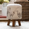 Voyage Maison Monty Round Footstool in Venatu