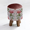 Voyage Maison Monty Round Footstool in Varys Russet Linen