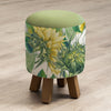 Marie Burke Monty Round Footstool in Easton Fern