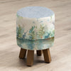 Voyage Maison Monty Round Footstool in Wilderness Topaz