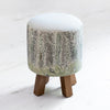 Voyage Maison Monty Round Footstool in Whimsical Tale Willow