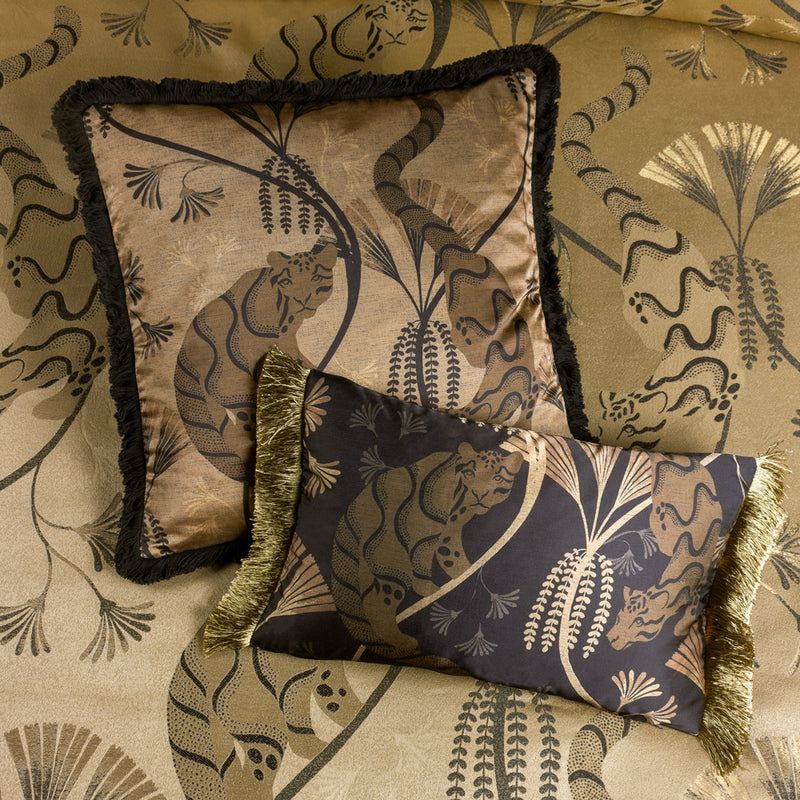 Paoletti Moondusk Cushion Cover in Antique Gold