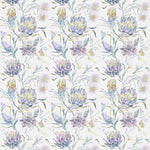 Voyage Maison Moore Haven Printed Velvet Fabric in Periwinkle