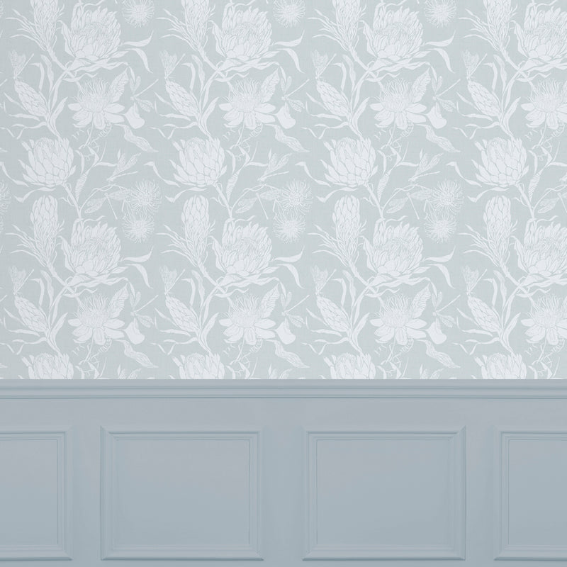 Voyage Maison Moorehaven 1.4m Wide Width Wallpaper in Robins Egg