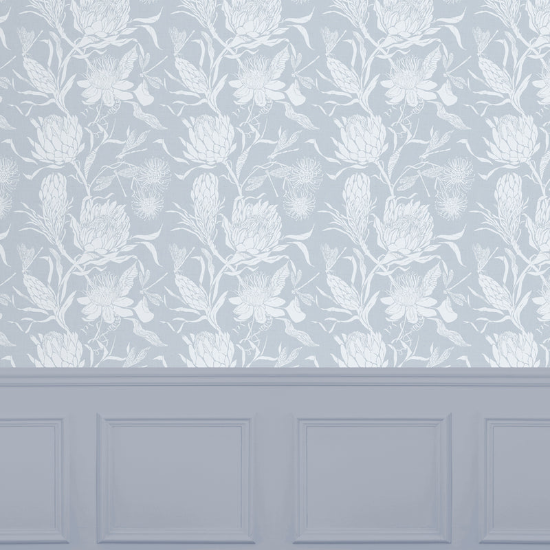 Voyage Maison Moorehaven 1.4m Wide Width Wallpaper in Sky