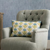 Voyage Maison Moray Jacquard Cushion Cover in Aqua